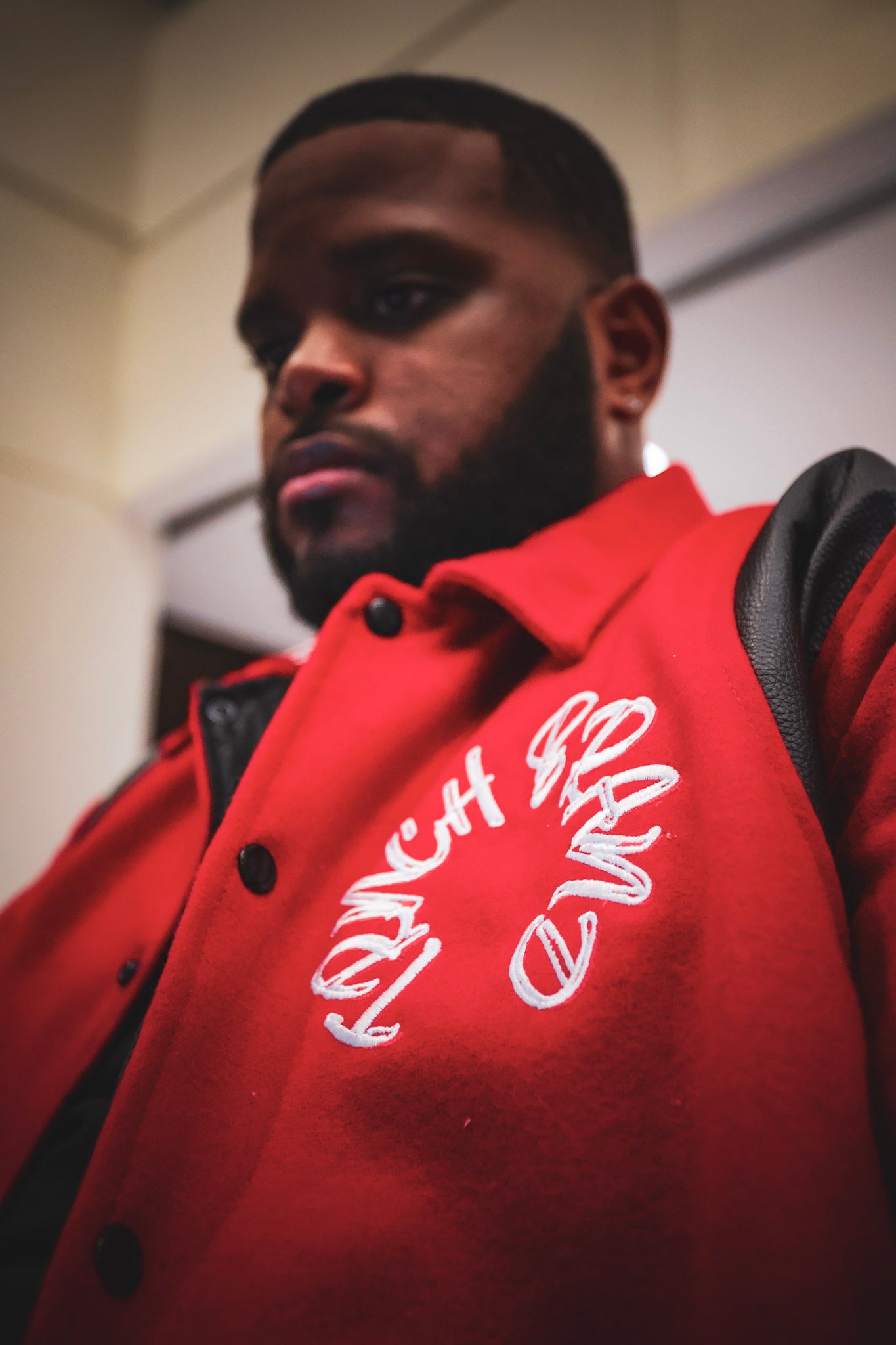 TRNCH Brand Red Varsity Jacket