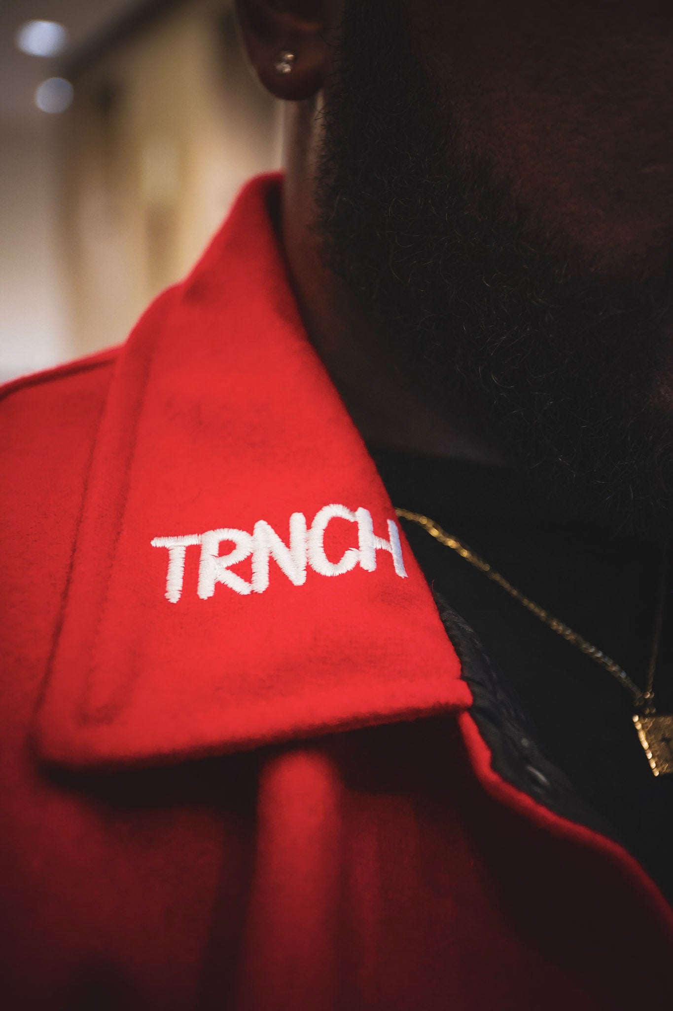 TRNCH Brand Red Varsity Jacket